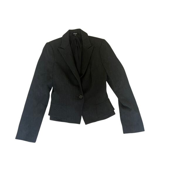 Express Jackets & Blazers - Express gray blazer sz 6 business professional feminine classy classic fitted